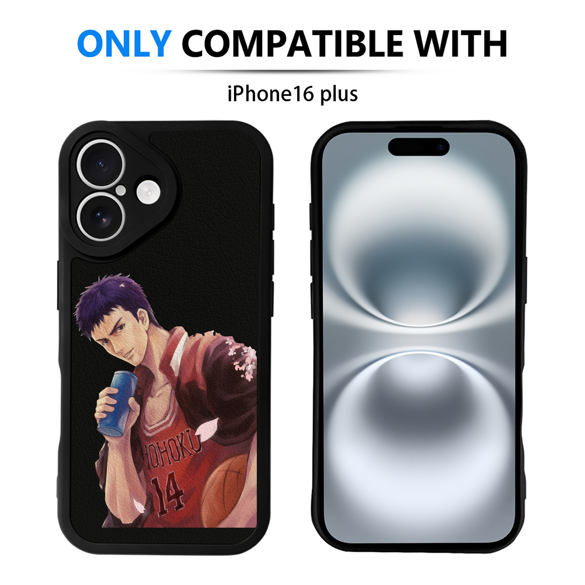 （画像用） SLAM DUNK／スラムダンク 【iPhone 16シリーズ対応】シリコンスマホケース（レザー調） 材質：シリコン